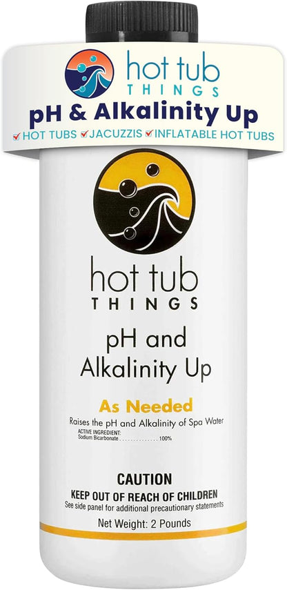 Hot Tub Things pH Up & Alkalinity Increaser for Hot Tub – Pool Shock, Alkalinity Up, pH Increaser and Alkaline Booster for Spa or Pool, Maintain Balanced Water Quality and Clear Water Use – 2 Pounds
