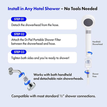shower filter for travel (Replacement filter, superior replacement)