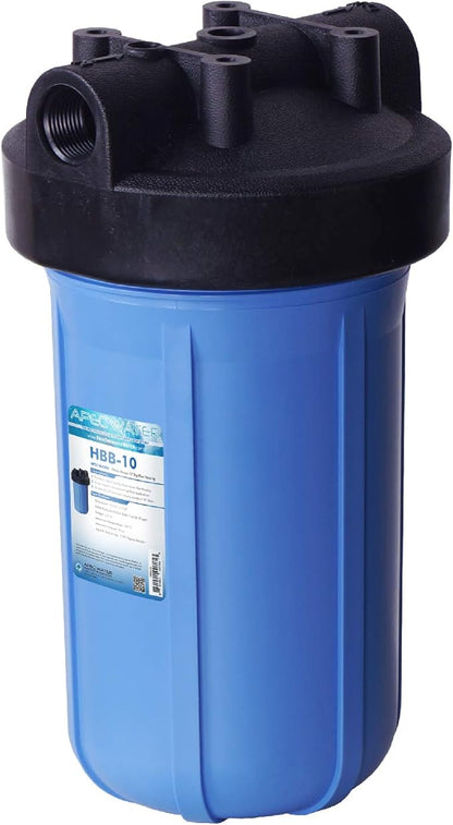 APEC Water Systems HBB-10 4.5" x 10" inch BB Whole Water Filter Housing 1 inch Inlet/Outlet
