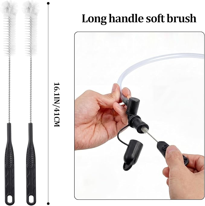 Patelai 8 in 1 Hydration Bladder Cleaning Kit Includes 3 Different Brushes and Drying Collapsible Bladder Frame, Water Reservoir Backpack Cleaning Kit