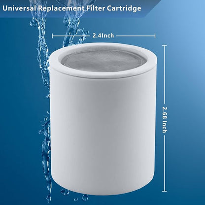 Voolan 4 Pack Replacement Shower Filter Cartridge - 20 Stage Hard Water Shower Filter For Remove Chlorine And Heavy Metals, Water Softening - Reduces Dry Itchy Skin