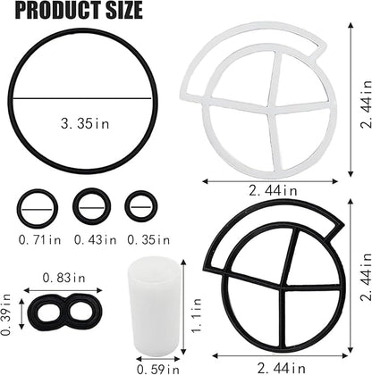 Replace 7129716 Water Softener Seal Kit Fit For Kenmore, GE, Whirlpool, North Star, Ecowater, Ecopure, Morton Systems, Water Softener Gasket Parts, Seal Kit Replaces 7092163, 7134224, WS35X10005