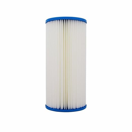 Hydronix SPC-45-1001 Universal Whole House Sediment Pleated Water Filter, Washable and Reusable, 4.5" x 10" - 1 Micron
