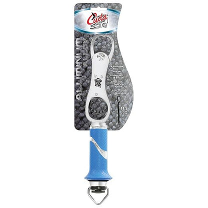 CUDA 11.5" Grip & Scale | Durable For Saltwater and Freshwater Use Up to 50 LBS Fish Scales with Non-Slip Scale Pattern Grip & Stainless Steel Jaws | Lanyard Included