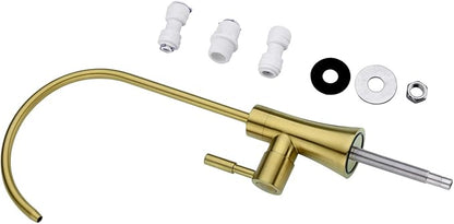 EKRTE Brushed Gold Water Filter Faucet, Water Filtration Faucet Brushed Gold Drinking Water Faucet for Kitchen Sink