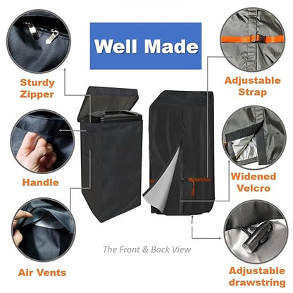 Water Softener Cover for Outside Units,Brine Tank Cover(16’’D×35’’H)+Filter Tank Cover(11.4’’D×55’’H),Cover for Water Softener,Water Softener Cover Waterproof,Water Softener Cover Outdoor