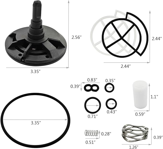 7238468 Water Softener High Flow Valve Rotor and Seal Kit Solved Leak Only Applicable to Valves with 5 Fixed Cover Screws