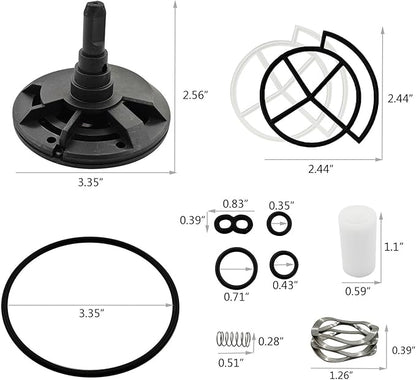 7238468 Water Softener High Flow Valve Rotor and Seal Kit Solved Leak Only Applicable to Valves with 5 Fixed Cover Screws