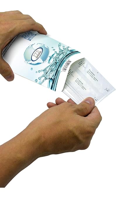WaterWorks Phosphate Test Strip | 0-3000ppb Range| 10 Individually Wrapped Test Strips in Pocket Pack | Drinking Water, Pool & Spa, Aquarium