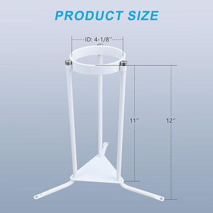 Upgraded RV Water Filter Stand with Triple-Prong Base, RV Filter Holder for Soft Soil & Hard Concrete Surfaces, Enhanced Stability & Anti-Kink Design - 1 Pack