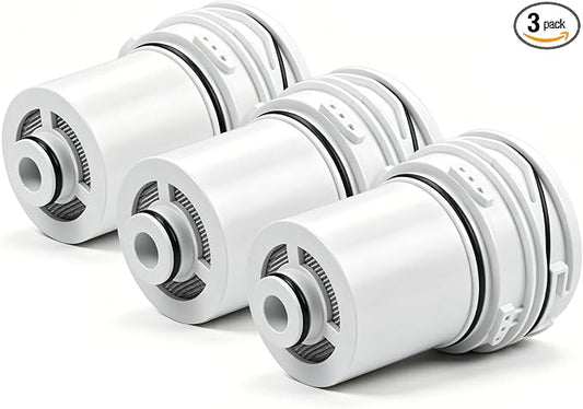 3Pcs Shower Filter Cartridges Compatible with Delta Clarifi 7RC100 & 5RC100 | Reduces Chlorine, Healthier Skin & Hair