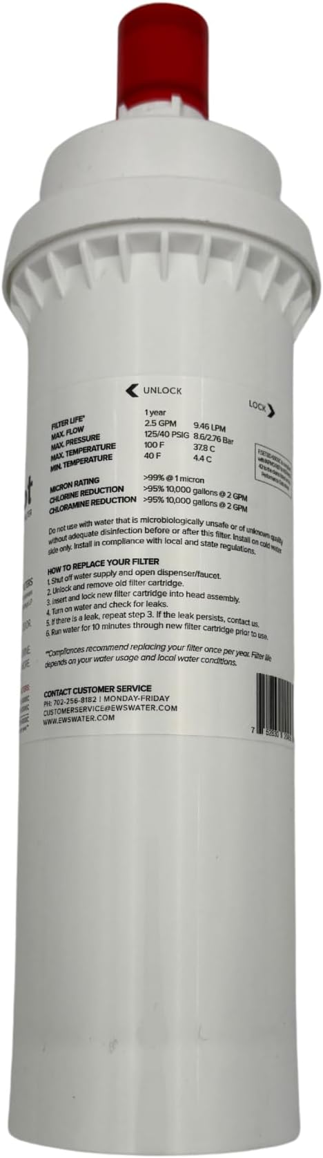 F.SET.BD-6000C Bluedot Water Filter Replacement Cartridge Compatible with BG-1000C, BG-3000C, BG-12000C, and BG-6000FFC All In One Carbon Block Filter