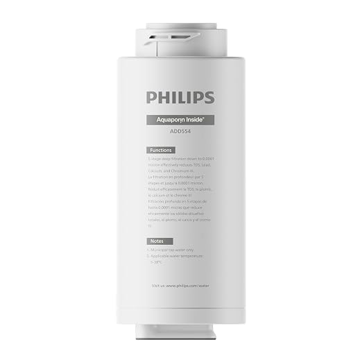 PHILIPS ADD554 Replacement RO Water Filter for ADD5930 Dispenser | Perfect fit for Philips ADD5930. NSF-certified 5-in-1 RO filter with Aquaporin Tech. Lasts up to 12 months
