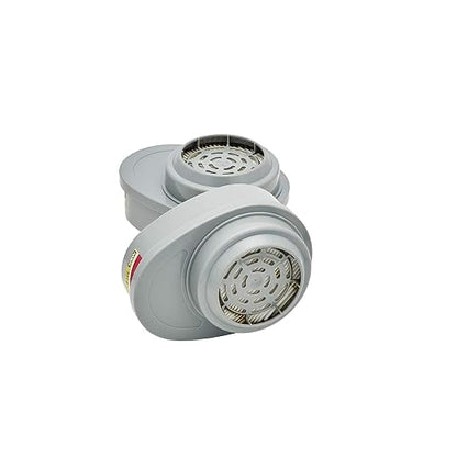 MSA 815366 Advantage GME P100 Multi-Gas Chemical and Combination Respirator Filter Cartridge, Carbon Composition, Bayonet Design for Easy Mounting, 2 Cartridges/Pack