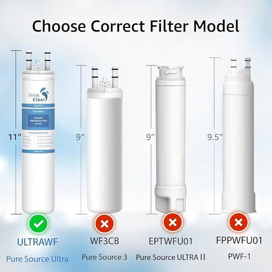 DC999 Replacement for ULTRAWF, 1 Pack | Compatible with ULTRAWF, Pure Source Ultra, Kenmore 9999, 46-9999 Water and Ice, Height 11 inches