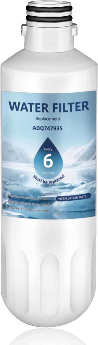 LT1000P ADQ747935 Water Filter 6-Month Replacement for LG LT1000P/PC/PCS ThinQ Water Filter AGF80300704,LMXS28626S,LFXS26973S,LRFLC2706S,LRMXS2806S,LRFS28XBS,LFXC22526S