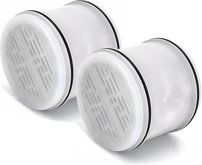 AWO 2 PACK Replacement Shower Head Filter Cartridge Compatible with MakeFit H5H117 Filtered Shower Head,Multi Stage Shower Filtration Systems for Hard Water Reduces Chlorine and Harmful Substance