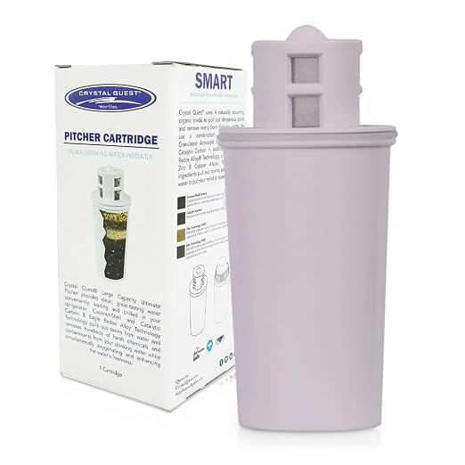 Crystal Quest SMART/Arsenic Removal Water Filter Pitcher Cartridge – Advanced Filtration for Clean, Healthy Water, Removes Contaminants, Long-Lasting, Easy Installation - 1,000 Gallons