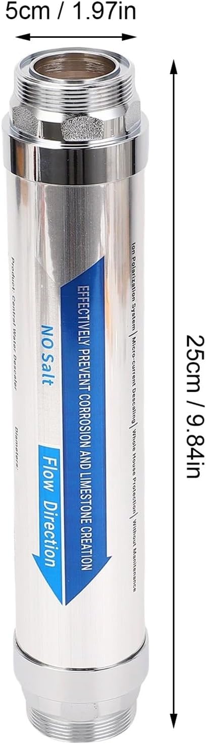 DN15/20 Stainless Steel Non-Salt Magnetic Water Softener for House Scale Prevention(3 4in DN20)