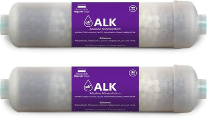 Express Water – 2 Pack Alkaline Water Filter Replacement – Mineral, Antioxidant, pH+ – 10 Inch – Under Sink and Reverse Osmosis System