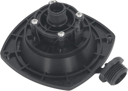 RV City Water Inlet, Wall Mounted RV City Water Inlet Filler Connection Pressure Regulator, City Water Hookup for Marine Motorhome Trailer Boat (Black)