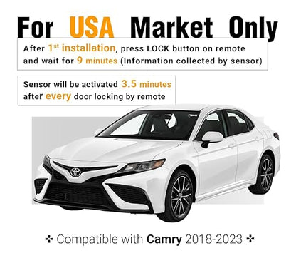 Fits for Camry 2023 2022 2021 2020 2019 2018, with Valet Mode, Plug & Play Smart Sensor System, Anti-Theft for Wheels, Catalytic Converter, Window Breakage Protection & Power Window Controller