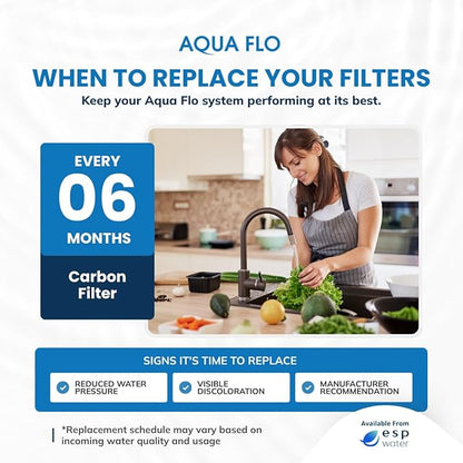 Aqua Flo 41407002 Carbon Block RO Filter, 5 Micron – Replacement for Platinum QCRO 4-Stage System, Quick-Change Cartridge for 2nd & 4th Stage, High-Performance Water Filtration
