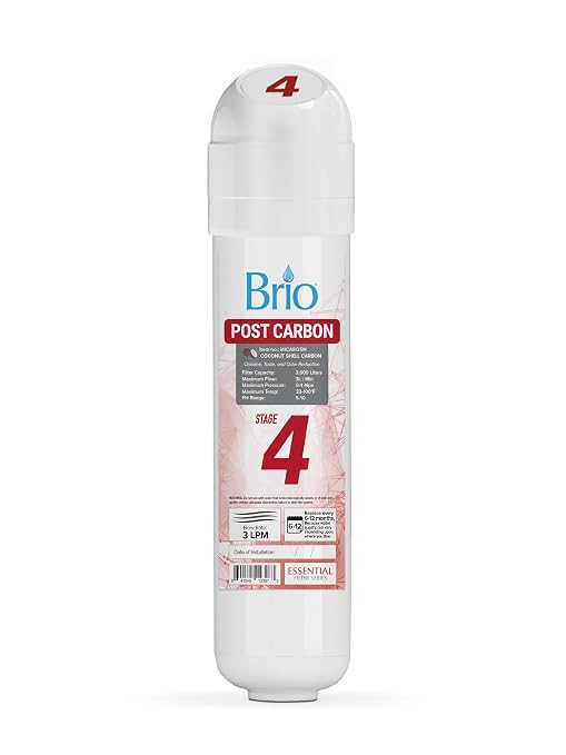 Brio Water Cooler Filter Replacement - Stage-4: Post Carbon Block - for Brio model CLPOUROSC420RO