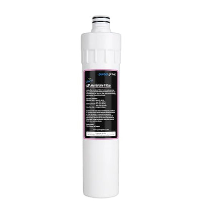 Pureal Under Sink Ultrafiltration UF Membrane Replacement Filter, 0.01 Micron, NSF/ANSI 42 Certified Media, Reduces Cysts, Retains Minerals, 1-Year, Tool-Free Quick Twist, Made in Korea (PPF-1102UF)