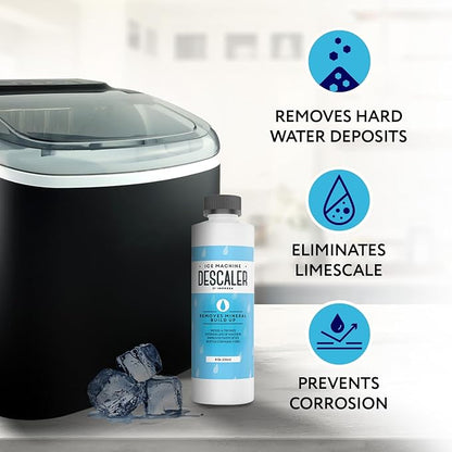 IMPRESA Ice Maker Cleaner & Descaler - 8 Fl Oz Scale Removal Liquid Descaler - Nickel-Safe Ice Machine Cleaner - Compatible with Scotsman, Manitowoc & More