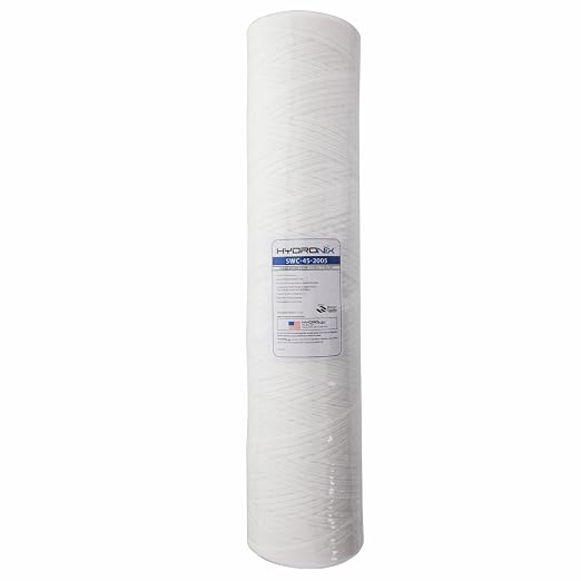 Hydronix SWC-45-2005 Sediment String Wound Water Filter Cartridge Universal Whole House, Commercial 4.5 x 20-5 micron