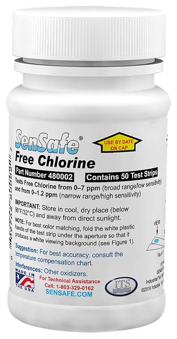 Industrial Test Systems 480002 SenSafe® Free Chlorine Test