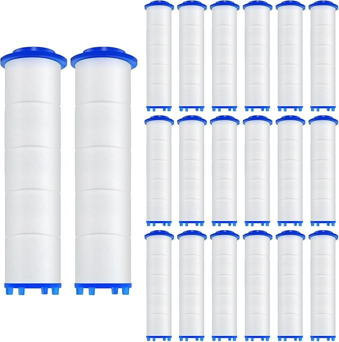 20 Pack Shower Filter Shower Head Filter PP Cotton Filter Handheld, Filter Replacement Filter Tool Suitable for Various Specifications of Shower Heads (2.75 inches)