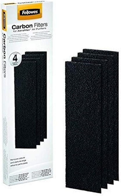 Fellowes AeraMax 100 Air Purifier Authentic Carbon Replacement Filters - 4 Pack (9324001)