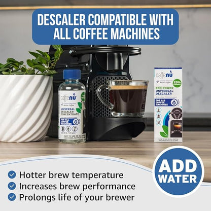 Caffenu Complete Coffee Machine Care Bundle - Descaling Solution & Cleaning Pods Set