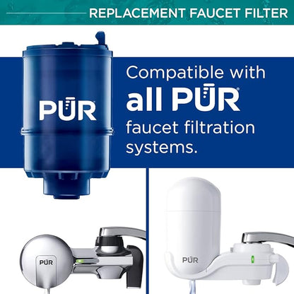 PUR Plus Faucet Mount Water Filtration System (PFM350V) and Replacement Filters (RF99996)