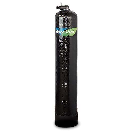 Tier1 Whole House Water Filter System | 450,000 Gallon Chlorine Reduction Capacity | Pre-Filled Tank with 1 Cu Ft Acid-Washed Granular Activated Carbon | Home Filtration System