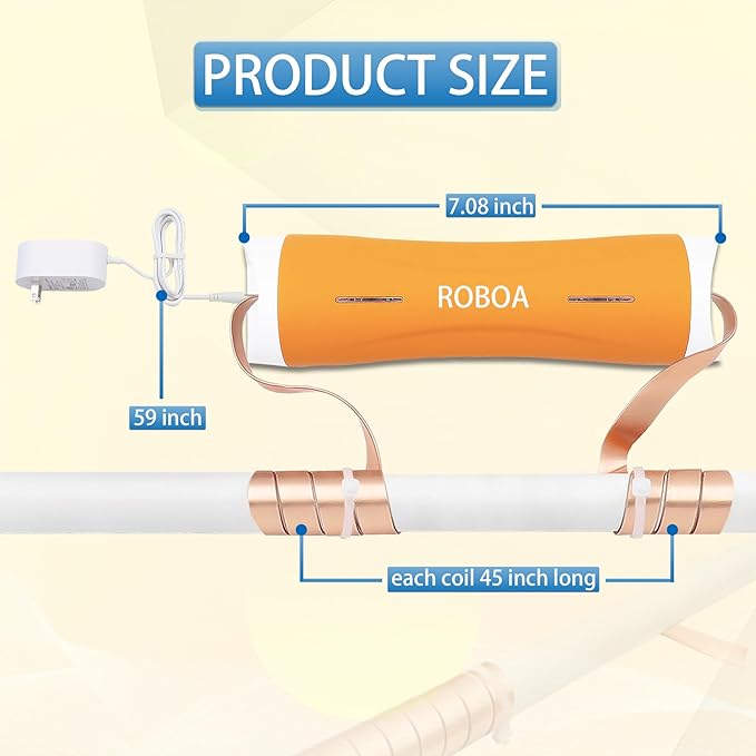 Electronic Water Descaler Water Softener Systems Whole House Alternative No Salt Water Softener System，Reduces Limescale Prevent Deposits Build-up