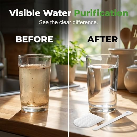 Faucet Filter Cotton Bags (20pcs) | Universal Tap Compatible Filter Bags, Splash-Proof Water Filtration Design, Tool-Free One-Step Installation