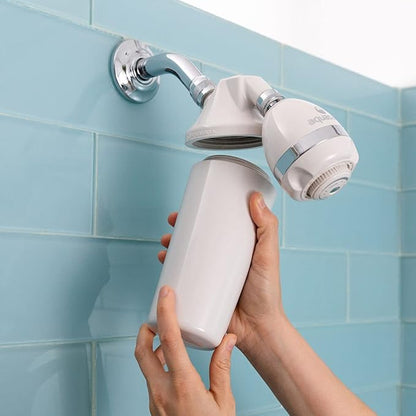 Aquasana Shower Water Filter System Replacement Cartridge - Filters Over 90% of Chlorine - Carbon & KDF Filtration Media - Soften Skin and Hair from Hard Water - AQ-4125
