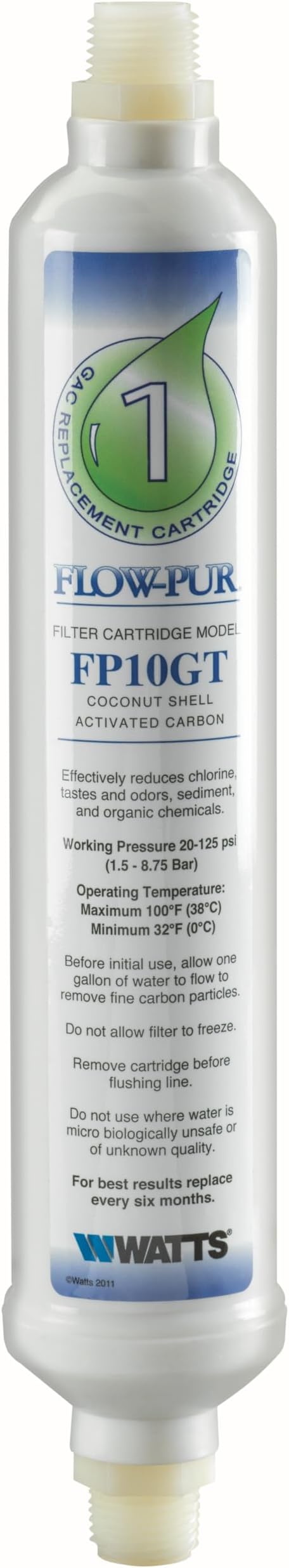 Watts (FP10GT in-Line Carbon Filter Cartridge (1201.11)