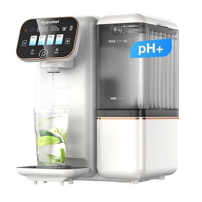Countertop Reverse Osmosis Water Filter, UV 6 Stage RO Filtration System with Remineralization pH Balance, Portable Water Purifier for Kitchen, RV, Office, No Installation, B100