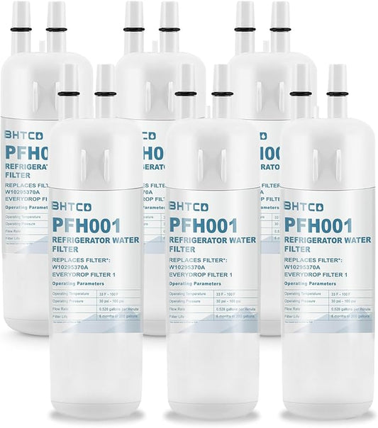 Water Filter Replacement for Whirlpool WRS325SDHZ WRS325FDAM WRS325SDHV | Compatible with WRS325SDHW WRS325SDHB WRS325FDAW WRS325SDHV, 6 pack replacement filters for Whirlpool refrigerators