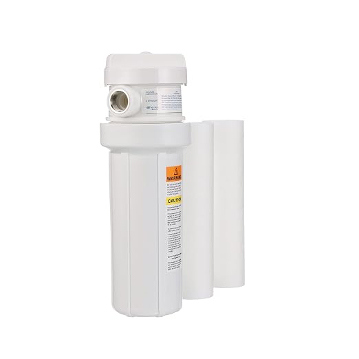 Watts Premier White Whole House Water Filtration Kit with Built-in Bypass Valve, Filter Housing, Three 50-Micron Sediment Filters, Mounting Bracket, Wrench