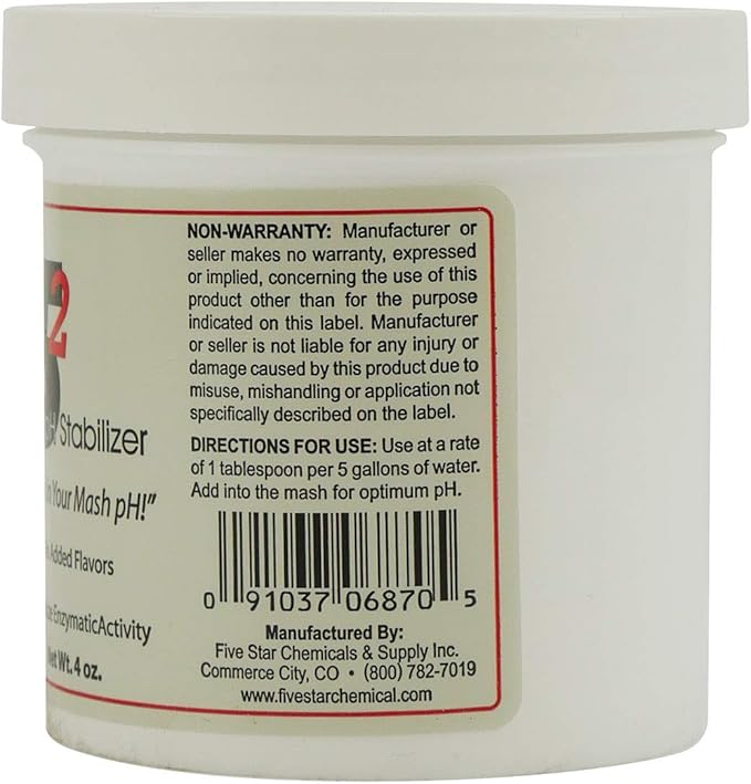 Five Star 5.2 ph Stabilizer - 1 lbs - Lock Mash & Kettle Water at 5.2 pH