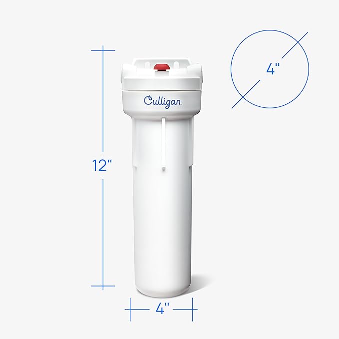Culligan US-600A Under-Sink Water Filtration System - Water Filter Reduces Chlorine Taste & Odor - Includes D-20A Cartridge, Mounting Hardware & Wrench, 1,000 Gallon Capacity