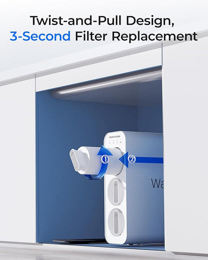 Waterdrop TSPP Under Sink Sediment Water Filter, Replacement for Waterdrop TSU & TSU-WB 3-Stage Ultra-Filtration Under Sink Water Filter System, 2 Pack