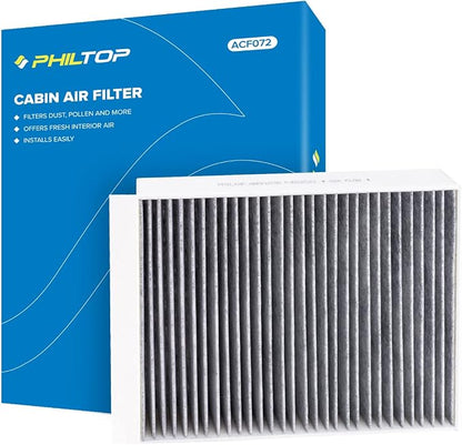PHILTOP HEPA Cabin Air Filter w/Activated Carbon, Compatible with CF11719 Mercedes-Benz GLC300, C300, GLE350, E300, ML350, GLS450, E400, E450, E350, GL450, C43 AMG, GLE400, GLS550, GLC350e, CLS450
