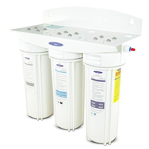 Crystal Quest Fluoride Under Sink Water Filter System | High Capacity | Reduces Fluoride, Chlorine, Chloramine, PFAS, and More