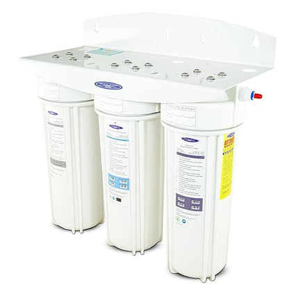 Crystal Quest Fluoride Under Sink Water Filter System | High Capacity | Reduces Fluoride, Chlorine, Chloramine, PFAS, and More
